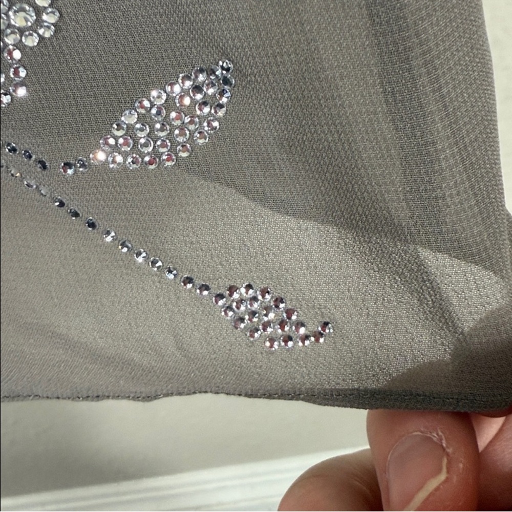 House of CB Blanca Smoke Crystal Embellished Midi Dress - Picture 14 of 14